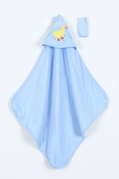 bebe-mavisi-semsiyeli-ordek-nakisli-cift-katli-erkek-bebek-silgi-havlu-375513
