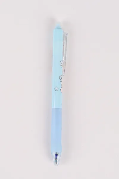 Bebe Mavisi Sevimli Karakterli Arkası Silgili Silinebilir Mavi Tükenmez Kalem 0.5 mm 474253