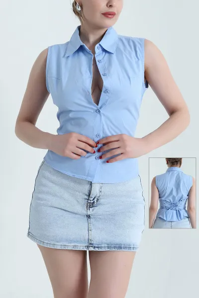 bebe-mavisi-sirt-bagcikli-poplin-kadin-gomlek-467757