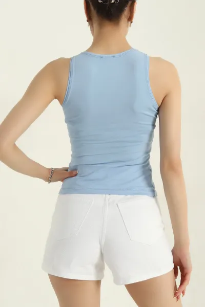 Bebe Mavisi Süprem Kolsuz Atlet Bluz 375103