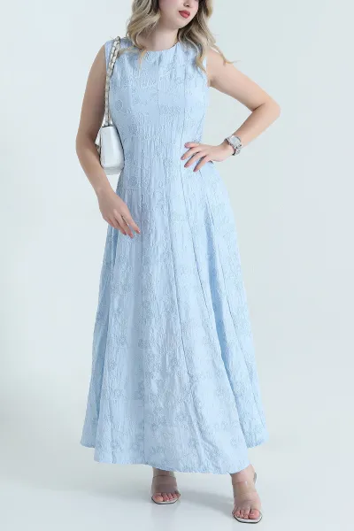 bebe-mavisi-suzene-nakisli-kolsuz-kadin-elbise-466811