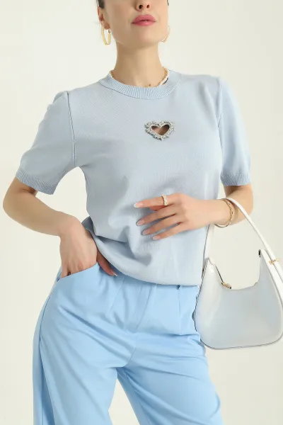 bebe-mavisi-tas-islemeli-recycle-triko-bluz-355389