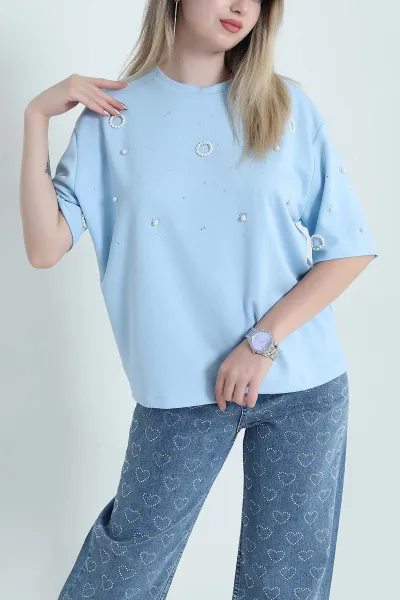 bebe-mavisi-tasli-incili-likrali-oysho-kadin-tisort-469924