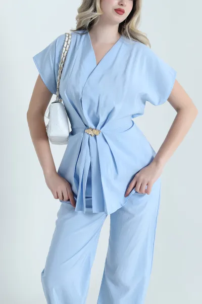 Bebe Mavisi Tokalı Modal Kadın İkili Takım 467312