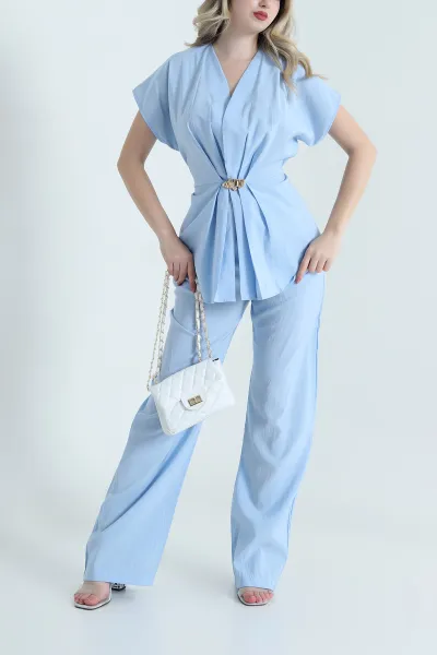 Bebe Mavisi Tokalı Modal Kadın İkili Takım 467312