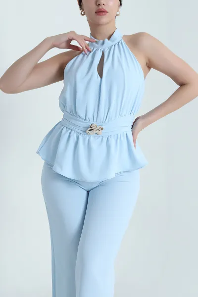 Bebe Mavisi Tokalı Yeni Sezon Kadın Tulum 470900