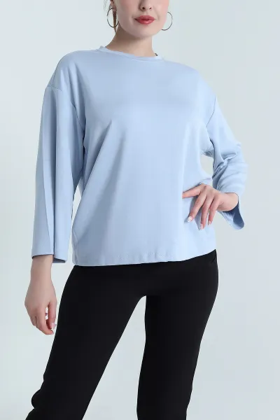 Bebe Mavisi Truvakar Kol Modal Kadın Tişört 474710