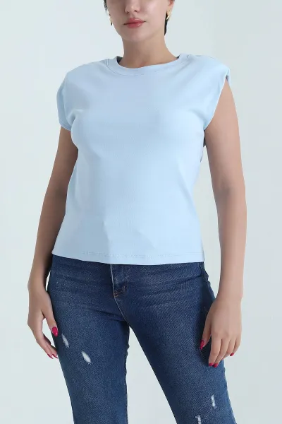 Bebe Mavisi Vatkalı Süprem Kadın Bluz 473543