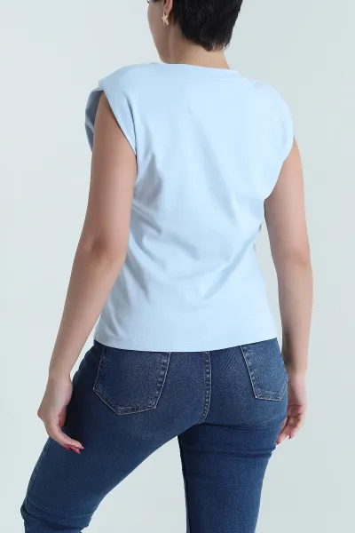 Bebe Mavisi Vatkalı Süprem Kadın Bluz 473543