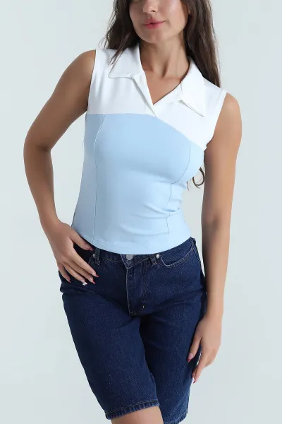 bebe-mavisi-yakali-oysho-parcali-kadin-bluz-471619