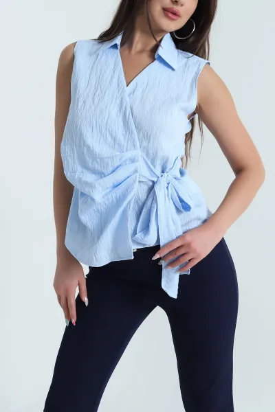 bebe-mavisi-yandan-baglamali-kolsuz-tensel-kadin-bluz-466761