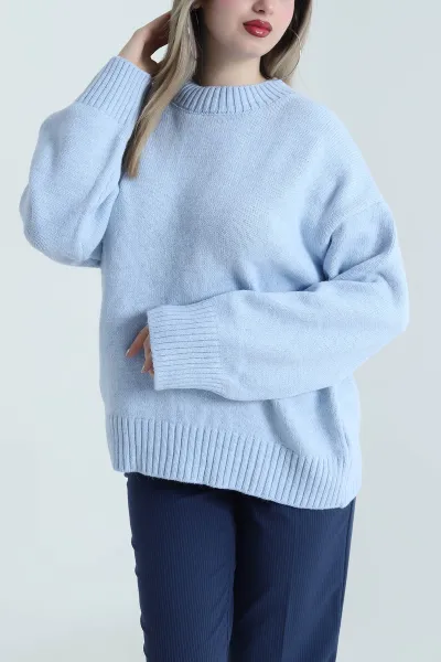 Bebe Mavisi Yeni Sezon Kadın Triko Kazak 489710