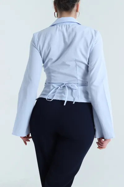 Bebe Mavisi Yeni Sezon Poplin Kadın Bluz 461395