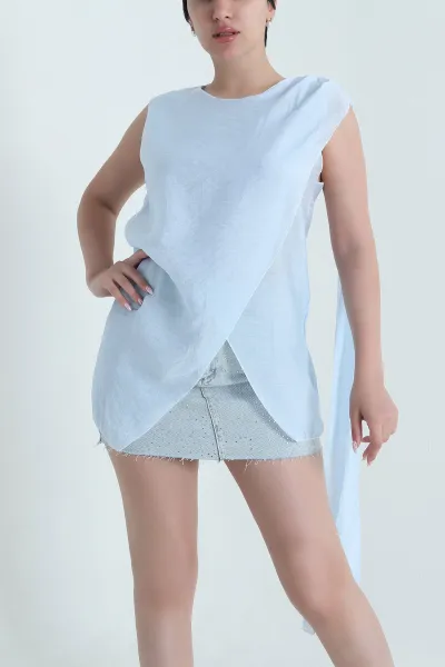 Bebe Mavisi Yeni Sezon Tensel Kadın Bluz 462702