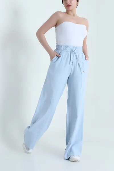Bebe Mavisi Yeni Sezon Tensel Kadın Pantolon 457852