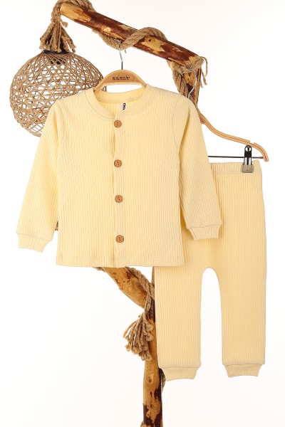 bej-1-3-yas-dugmeli-erkek-cocuk-pijama-takim-150831