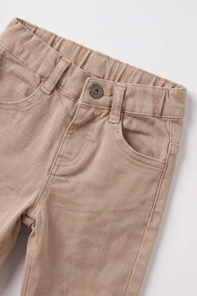 Bej (1-4 Yaş) Gabardin Ceketli Erkek Bebek&Çocuk 3'lü Takım 501390