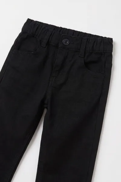 Bej (1-5 Yaş) Gömlekli Yarım Fermuarlı Triko Kazaklı Gabardin Pantolonlu Erkek Çocuk 3'lü Takım 501150