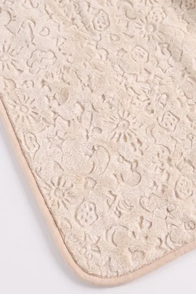 Bej (100*120 cm)Desenli Peluş Battaniye 493685