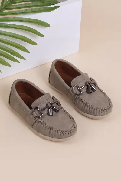 Bej ( 21 - 24 ) Toka Detaylı Erkek Bebek Loafer Ayakkabı 463218