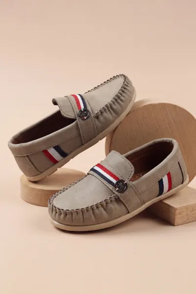 Bej ( 25 - 30 ) Erkek Çocuk Loafer Ayakkabı 463228