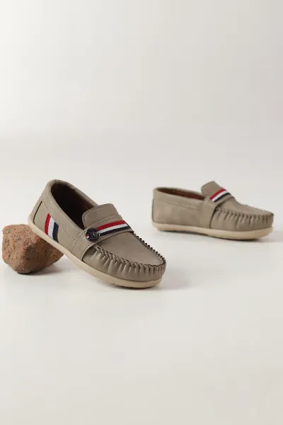 Bej ( 25 - 30 ) Erkek Çocuk Loafer Ayakkabı 463228