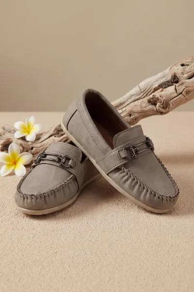 Bej ( 25 - 30 ) Toka Detaylı Erkek Çocuk Loafer Ayakkabı 463211