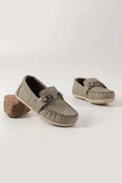 Bej ( 25 - 30 ) Toka Detaylı Erkek Çocuk Loafer Ayakkabı 463211