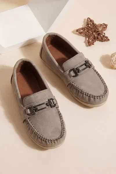 Bej ( 25 - 30 ) Toka Detaylı Erkek Çocuk Loafer Ayakkabı 463211