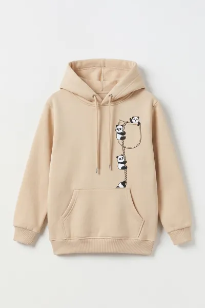 bej-4-12-yas-panda-baskili-kapusonlu-ve-kanguru-cepli-3-ip-sardonlu-kiz-cocuk-sweatshirt-497533
