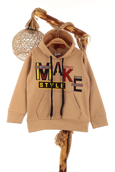 bej-5-8-yas-make-baskili-kapusonlu-erkek-cocuk-sweat-152691
