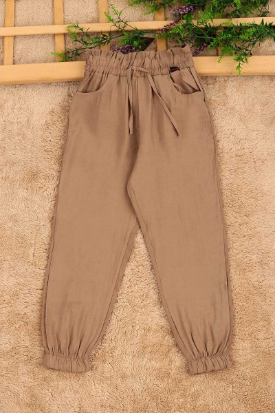 bej-8-12-yas-bagcikli-paca-lastikli-kiz-cocuk-pantolon-161536