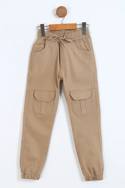 bej-8-12-yas-onden-kargo-cepli-paca-lastikli-erkek-cocuk-keten-pantolon-328573