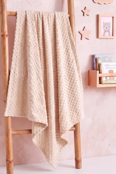 Bej (80*90 cm) Nohut Unisex Bebek Battaniye 498262