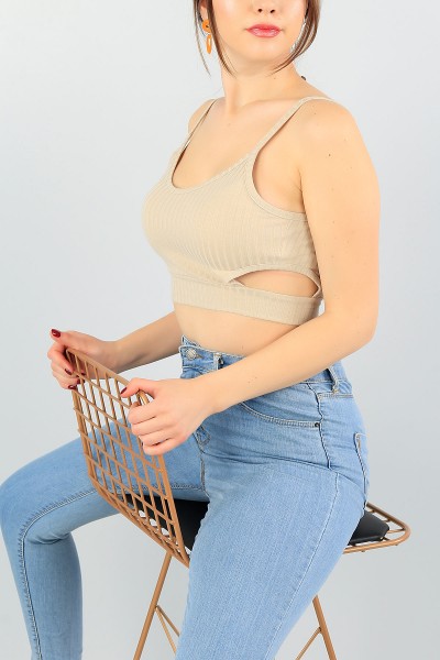 Bej Askılı Bayan Viskon Atlet 59652