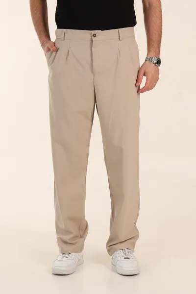 bej-baggy-bel-arkasi-lastikli-cift-pile-detayli-erkek-kumas-pantolon-366309