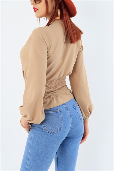Bej Beli Gipeli Bluz 31760