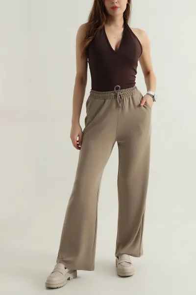 bej-cepli-bel-lastikli-modal-kadin-pantolon-412530