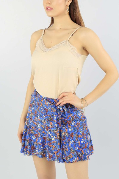 Bej Dantelli Yaka Bayan Atlet 56903