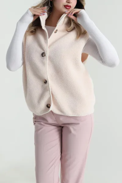 bej-dugmeli-teddy-kadin-yelek-494531