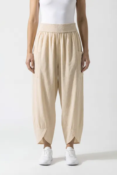 bej-flam-keten-kadin-pantolon-450806