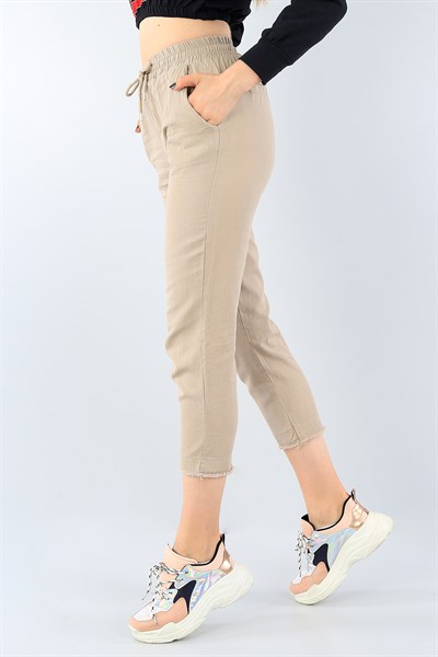 Bej Gabardin Bayan Pantolon 38882