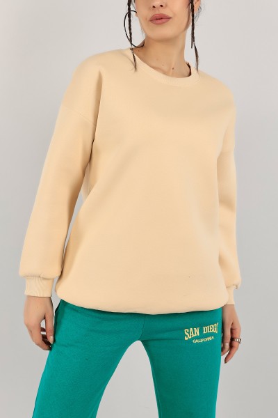 Bej İçi Şardonlu Bayan Sweat 142963