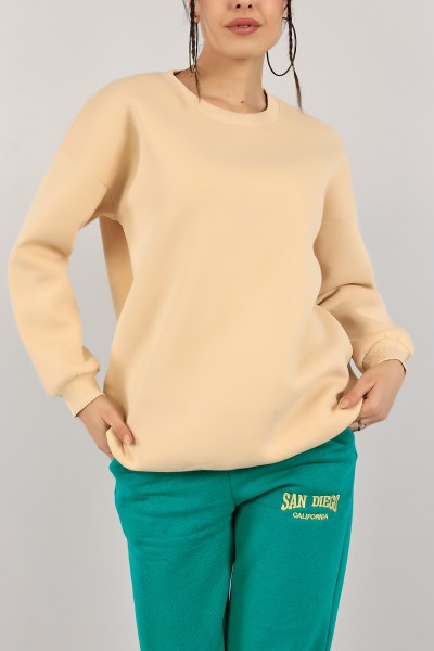 Bej İçi Şardonlu Bayan Sweat 142963