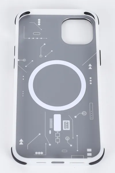 Bej İPhone 14 Uyumlu Magsafe Özellikli Energy Serisi Sert Slikon Telefon Kılıfı 390814