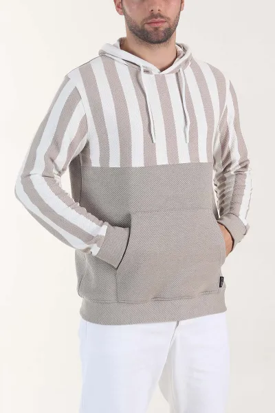bej-kapusonlu-serit-detayli-erkek-sweatshirt-408065