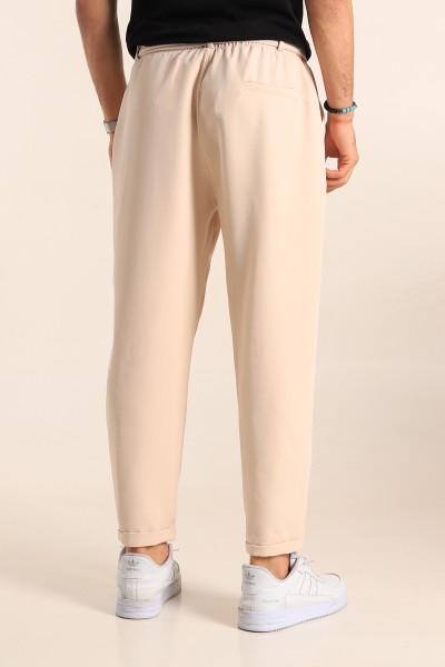 Bej Kemerli Jogger Erkek Pantolon 187813