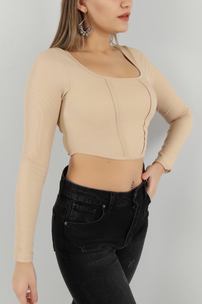 bej-likrali-ottoman-kumas-bluz-148395