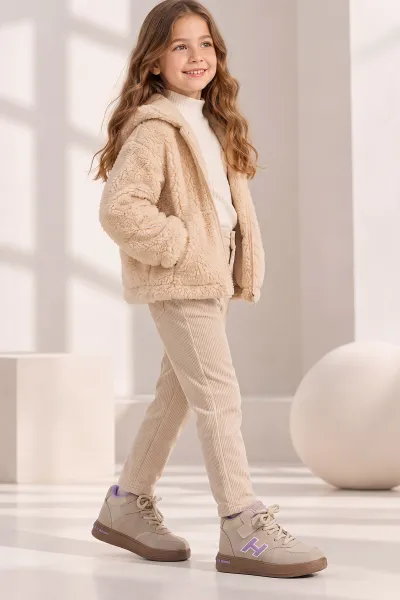 bej-lila-31-35-cirt-bantli-bagcikli-bilekli-kiz-cocuk-spor-ayakkabi-499943