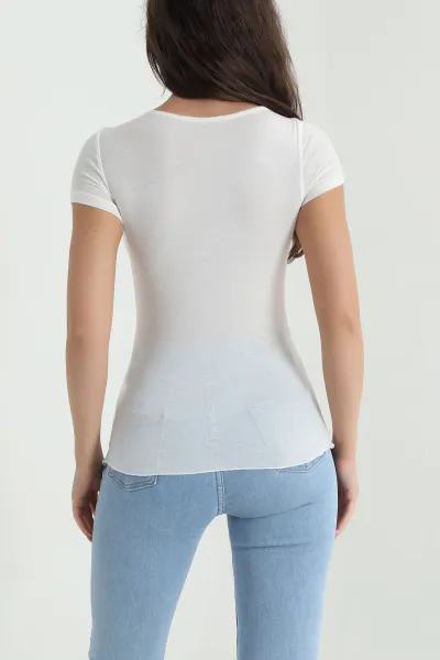 Bej Önü Fırfırlı Buzzy Kadın Bluz 463169